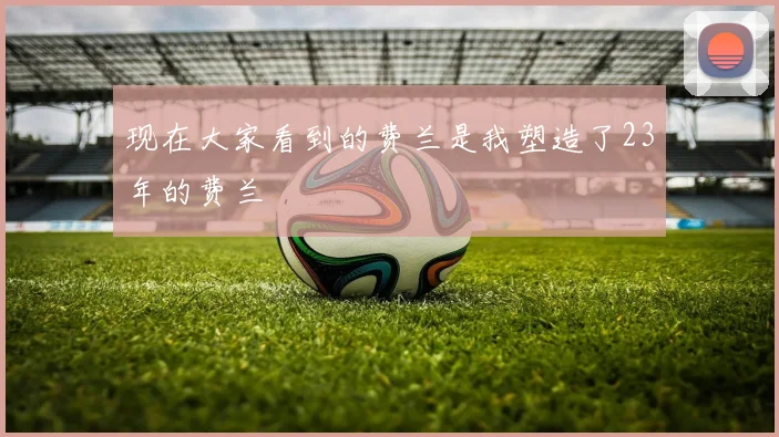 现在大家看到的费兰是我塑造了23年的费兰