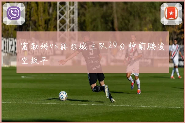 富勒姆vs赫尔城主队29分钟前腰凌空扳平
